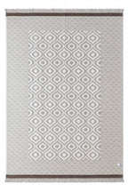 Turkish Throw Blanket – 100% Cotton, Beige-Brown