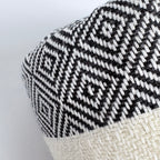 Diamond Turkish Towel with End Border – 100% Cotton, Black