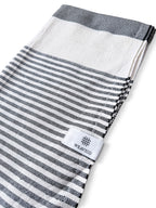 Stripe Turkish Beach Towel – 100% Cotton, Black