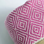 4-Piece Diamond Turkish Towel Set – 100% Cotton, Fuchsia