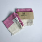 4-Piece Diamond Turkish Towel Set – 100% Cotton, Fuchsia