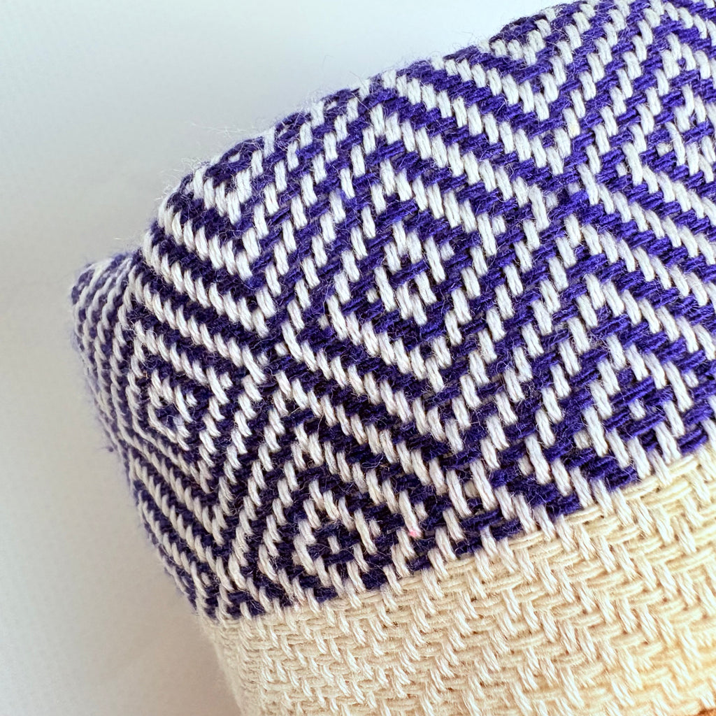 4-Piece Diamond Turkish Towel Set – 100% Cotton, Navy