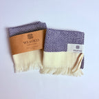 Navy and White Diamond Turkish Tea Towel – 100% Cotton with Convenient Hanging Loop