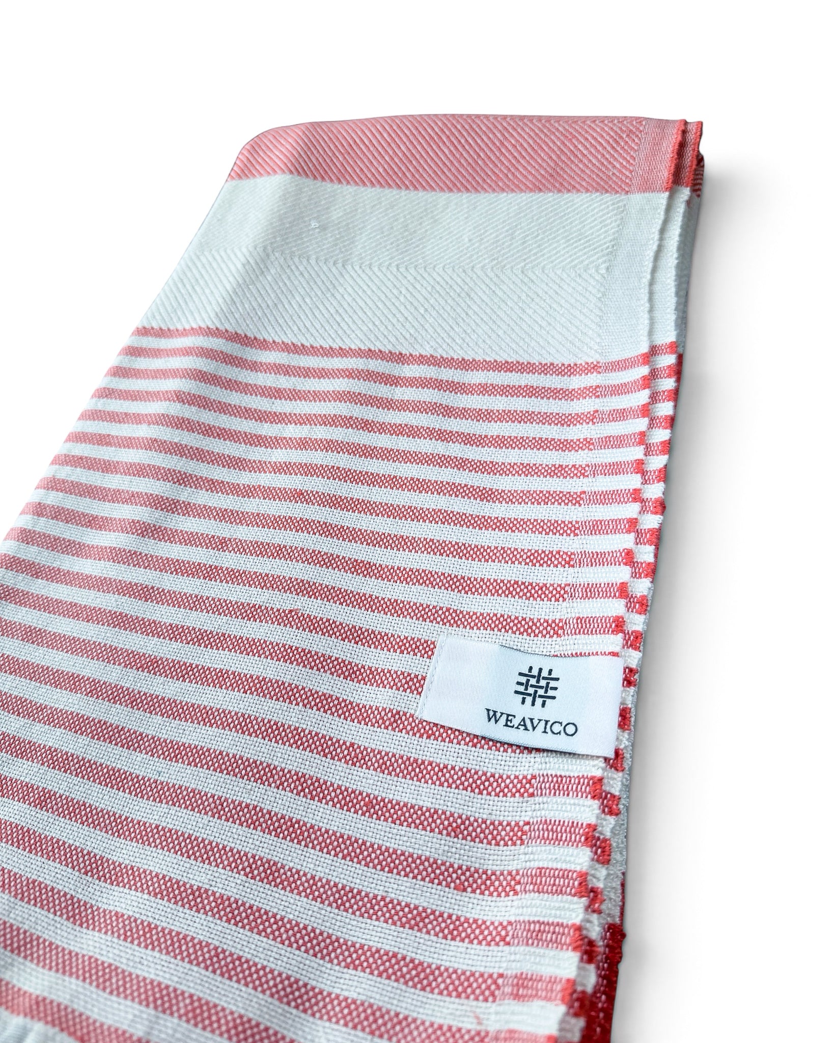 Stripe Turkish Beach Towel – 100% Cotton, Orange