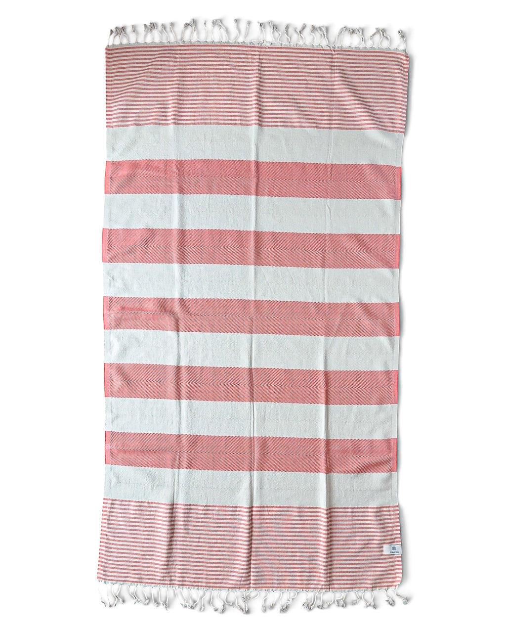 Stripe Turkish Beach Towel – 100% Cotton, Orange