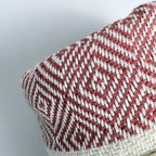 Diamond Turkish Beach Towel with End Border – 100% Cotton, Terracotta