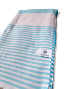 Stripe Turkish Beach Towel – 100% Cotton, Turquoise